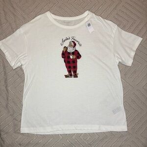NWT Old Navy Santa Christmas Holiday Basic Tee | S